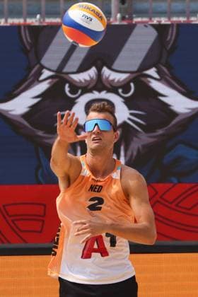 BEACHVOLLEYBALL - Beach Pro Vienna VIENNA,AUSTRIA,11.JUL.24 - Beach volleyball, Beachvolleyball - A1 Beach Pro Vienna. Image shows Yorick De Groot (NED).  GEPAxpictures xMathiasxMandl