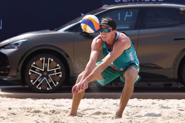 BEACHVOLLEYBALL - Beach Pro Vienna VIENNA,AUSTRIA,11.JUL.24 - Beach volleyball, Beachvolleyball - A1 Beach Pro Vienna. Image shows Paul Burnett (AUS).  GEPAxpictures xMathiasxMandl