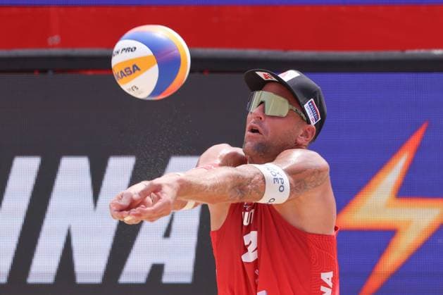 BEACHVOLLEYBALL - Beach Pro Vienna VIENNA,AUSTRIA,11.JUL.24 - Beach volleyball, Beachvolleyball - A1 Beach Pro Vienna. Image shows Alexander Horst (AUT).  GEPAxpictures xMathiasxMandl