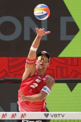 BEACHVOLLEYBALL - Beach Pro Vienna VIENNA,AUSTRIA,11.JUL.24 - Beach volleyball, Beachvolleyball - A1 Beach Pro Vienna. Image shows Alexander Horst (AUT).  GEPAxpictures xMathiasxMandl