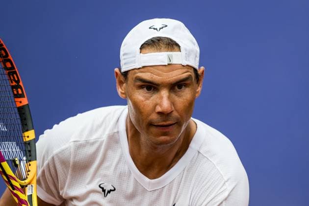 240711 Rafael Nadal, Spain trains during day 4 of the WTA Nordea Open on July 11, 2024 in Bastad  Copyright: NICLASxJÖNSSON BB240711NO021