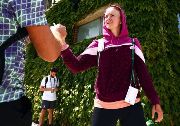 Barbora Krejcikova after practice Wimbledon Tennis Championships, Day 11, The All England Lawn Tennis and Croquet Club, London, UK - 11 Jul 2024  Copyright: xJamesxMarsh Shutterstockx 14580282t