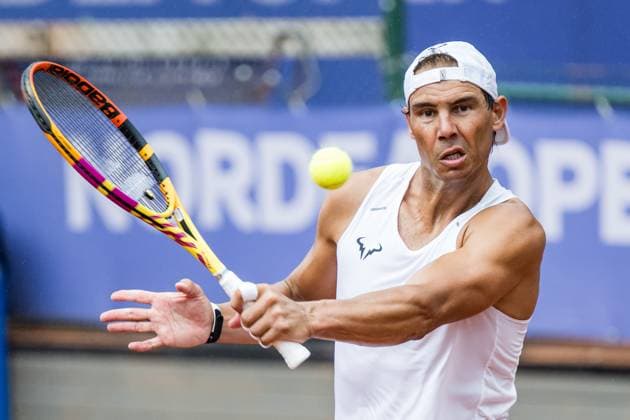 240711 Rafael Nadal of Spain during a training session ahead of Nordea Open Tennis tournament on July 11, 2024 in Bastad Photo Niclas Jönsson BILDBYRAN COP 273 NO0277 tennis atp250 nordea open bastad training bbeng  Copyright: NICLASxJÖNSSON BB240711NO024