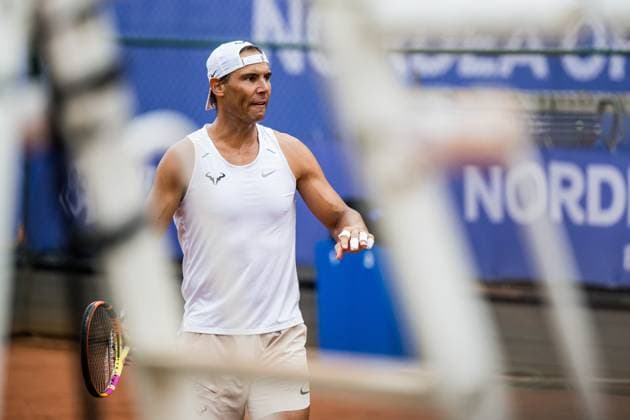 240711 Rafael Nadal of Spain during a training session ahead of Nordea Open Tennis tournament on July 11, 2024 in Bastad Photo Niclas Jönsson BILDBYRAN COP 273 NO0277 tennis atp250 nordea open bastad training bbeng  Copyright: NICLASxJÖNSSON BB240711NO027
