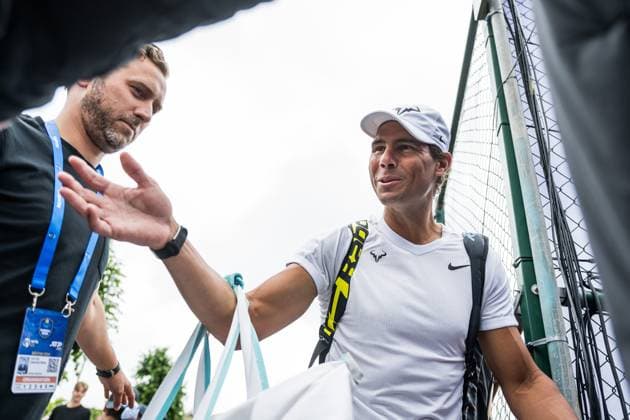 240711 Rafael Nadal of Spain ahead of a training session ahead of Nordea Open Tennis tournament on July 11, 2024 in Bastad Photo Niclas Jönsson BILDBYRAN COP 273 NO0277 tennis atp250 nordea open bastad training bbeng  Copyright: NICLASxJÖNSSON BB240711NO048