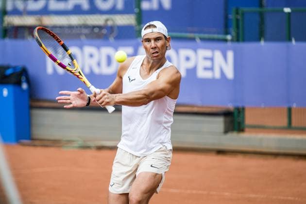 240711 Rafael Nadal of Spain during a training session ahead of Nordea Open Tennis tournament on July 11, 2024 in Bastad Photo Niclas Jönsson BILDBYRAN COP 273 NO0277 tennis atp250 nordea open bastad training bbeng  Copyright: NICLASxJÖNSSON BB240711NO029