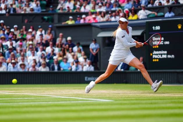 Donna Vekic during her semi final match Wimbledon Tennis Championships, Day 11, The All England Lawn Tennis and Croquet Club, London, UK - 11 Jul 2024  Copyright: xJavierxGarcia Shutterstockx 14580280s