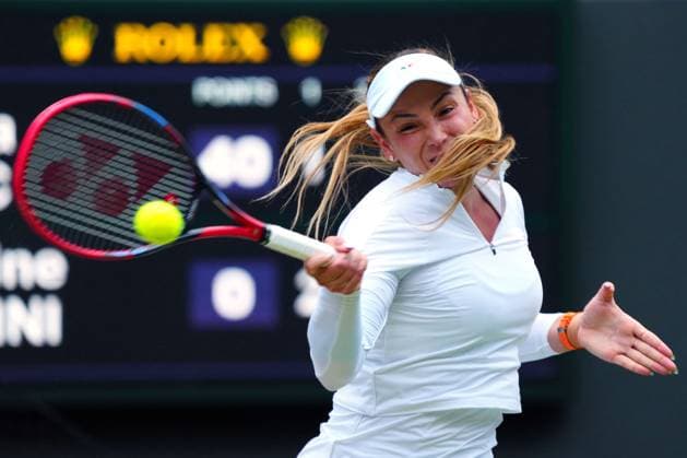 Donna Vekic during her semi final match Wimbledon Tennis Championships, Day 11, The All England Lawn Tennis and Croquet Club, London, UK - 11 Jul 2024  Copyright: xJavierxGarcia Shutterstockx 14580280y