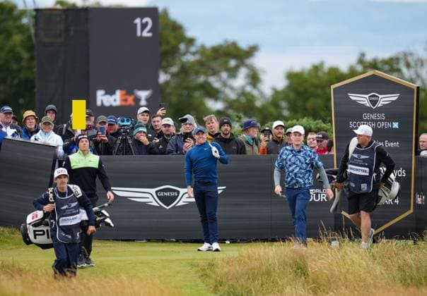 Rory McIlroy (NIR) at 15th tee. Genesis Scottish Open, Day 1, Golf, Renaissance Club, North Berwick, UK - 11 July 2024  Copyright: xStuartxWallace Shutterstockx 14576913j