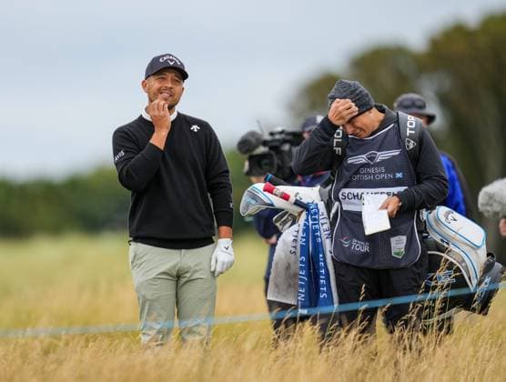 Xander Schauffele (USA) in the rough at the 16th hole. Genesis Scottish Open, Day 1, Golf, Renaissance Club, North Berwick, UK - 11 July 2024  Copyright: xStuartxWallace Shutterstockx 14576913al