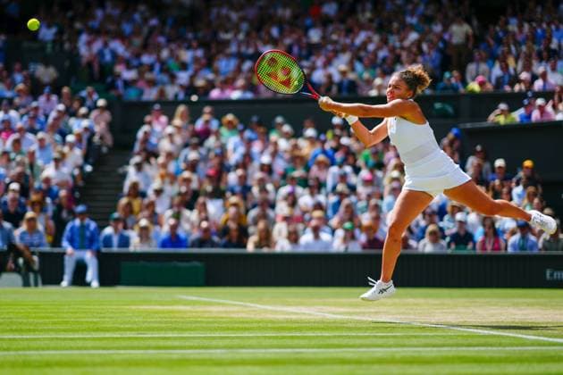 Jasmine Paolini during her semi final match Wimbledon Tennis Championships, Day 11, The All England Lawn Tennis and Croquet Club, London, UK - 11 Jul 2024  Copyright: xJavierxGarcia Shutterstockx 14580280bt