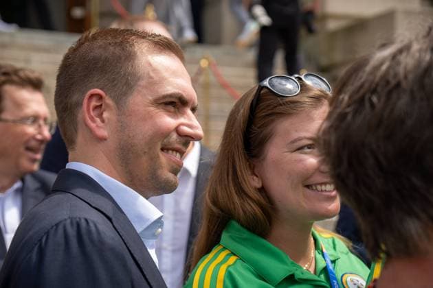 Tunierdirektor der UEFA EURO 2024 Philipp Lahm bei der Ehrung der Freiwilligen Helfer der EM den Volunteers
