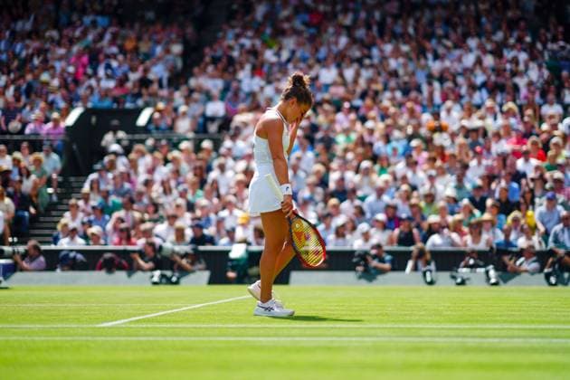 Jasmine Paolini dejected during her semi final match Wimbledon Tennis Championships, Day 11, The All England Lawn Tennis and Croquet Club, London, UK - 11 Jul 2024  Copyright: xJavierxGarcia Shutterstockx 14580280cg