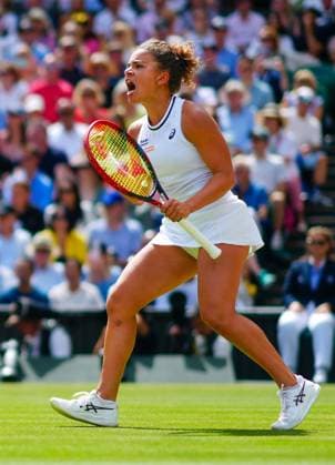 Jasmine Paolini celebrates during her semi final match Wimbledon Tennis Championships, Day 11, The All England Lawn Tennis and Croquet Club, London, UK - 11 Jul 2024  Copyright: xJavierxGarcia Shutterstockx 14580280dd