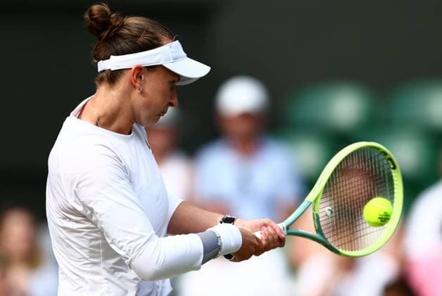 Barbora Krejcikova during her semi final match Wimbledon Tennis Championships, Day 11, The All England Lawn Tennis and Croquet Club, London, UK - 11 Jul 2024  Copyright: xJamesxMarsh Shutterstockx 14580282ek
