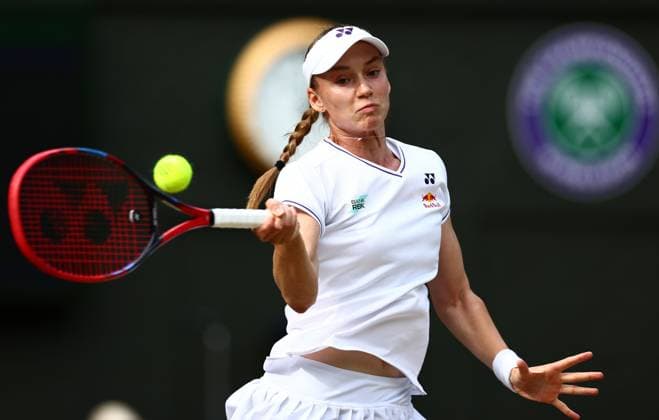 Elena Rybakina during her semi final match Wimbledon Tennis Championships, Day 11, The All England Lawn Tennis and Croquet Club, London, UK - 11 Jul 2024  Copyright: xJamesxMarsh Shutterstockx 14580282el