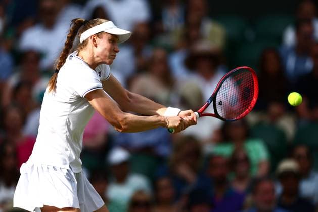 Elena Rybakina during her semi final match Wimbledon Tennis Championships, Day 11, The All England Lawn Tennis and Croquet Club, London, UK - 11 Jul 2024  Copyright: xJamesxMarsh Shutterstockx 14580282fz
