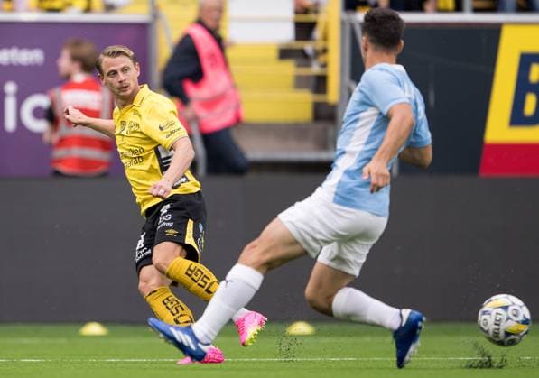 240711 Simon Hedlund of Elfsborg during the UEFA Europa League qualification match between Elfsborg and Pafos on July 11, 2024 in Boras Photo Jörgen Jarnberger BILDBYRAN COP 112 JJ0379 fotboll football soccer fotball uefa europa league kval qualifying round qualification elfsborg pafos bbeng  Copyright: JÖRGENxJARNBERGER BB240711JJ012