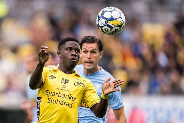 240711 Michael Baidoo of Elfsborg during the UEFA Europa League qualification match between Elfsborg and Pafos on July 11, 2024 in Boras Photo Jörgen Jarnberger BILDBYRAN COP 112 JJ0379 fotboll football soccer fotball uefa europa league kval qualifying round qualification elfsborg pafos bbeng  Copyright: JÖRGENxJARNBERGER BB240711JJ015