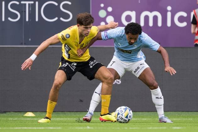 240711 Besfort Zeneli of Elfsborg and Bruno of Pafos during the UEFA Europa League qualification match between Elfsborg and Pafos on July 11, 2024 in Boras Photo Jörgen Jarnberger BILDBYRAN COP 112 JJ0379 fotboll football soccer fotball uefa europa league kval qualifying round qualification elfsborg pafos bbeng  Copyright: JÖRGENxJARNBERGER BB240711JJ023