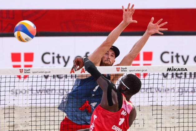 BEACHVOLLEYBALL - Beach Pro Vienna VIENNA,AUSTRIA,11.JUL.24 - Beach volleyball, Beachvolleyball - A1 Beach Pro Vienna. Image shows Anders Berntsen Mol (NOR).  GEPAxpictures xMathiasxMandl