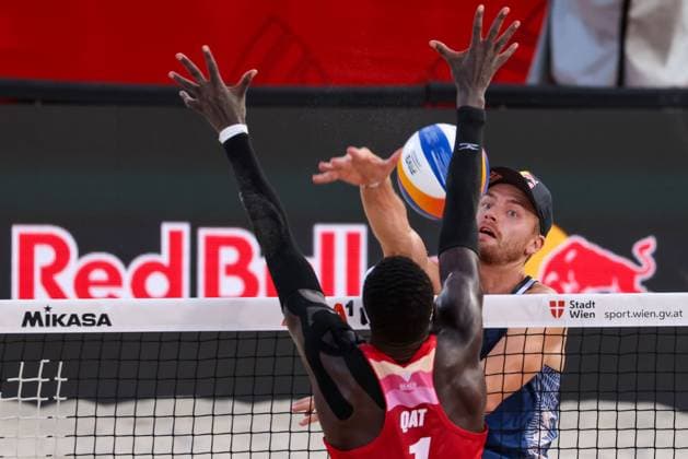 BEACHVOLLEYBALL - Beach Pro Vienna VIENNA,AUSTRIA,11.JUL.24 - Beach volleyball, Beachvolleyball - A1 Beach Pro Vienna. Image shows Christian Sandlie Sorum (NOR).  GEPAxpictures xMathiasxMandl