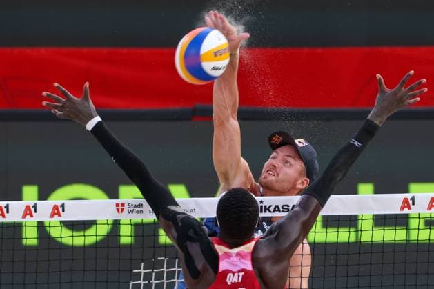 BEACHVOLLEYBALL - Beach Pro Vienna VIENNA,AUSTRIA,11.JUL.24 - Beach volleyball, Beachvolleyball - A1 Beach Pro Vienna. Image shows Christian Sandlie Sorum (NOR).  GEPAxpictures xMathiasxMandl