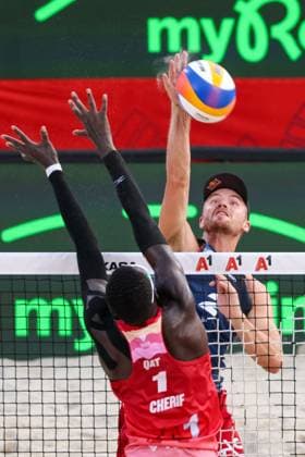 BEACHVOLLEYBALL - Beach Pro Vienna VIENNA,AUSTRIA,11.JUL.24 - Beach volleyball, Beachvolleyball - A1 Beach Pro Vienna. Image shows Christian Sandlie Sorum (NOR).  GEPAxpictures xMathiasxMandl