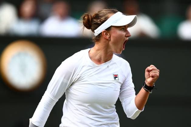 Barbora Krejcikova during her semi final match Wimbledon Tennis Championships, Day 11, The All England Lawn Tennis and Croquet Club, London, UK - 11 Jul 2024  Copyright: xJamesxMarsh Shutterstockx 14580282gi