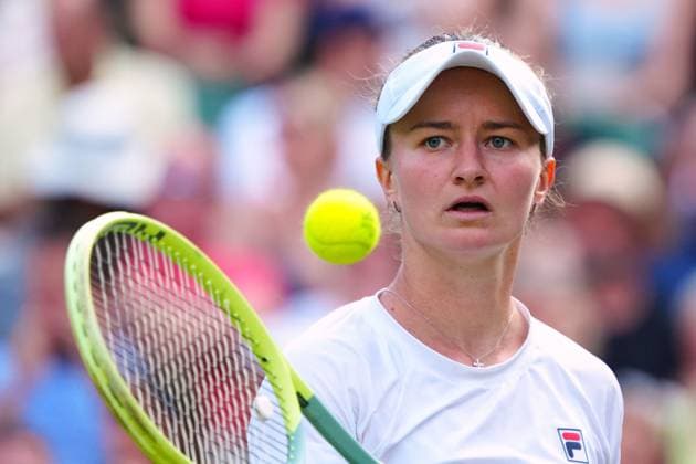 Barbora Krejcikova during her semi final match Wimbledon Tennis Championships, Day 11, The All England Lawn Tennis and Croquet Club, London, UK - 11 Jul 2024  Copyright: xJavierxGarcia Shutterstockx 14580280fz
