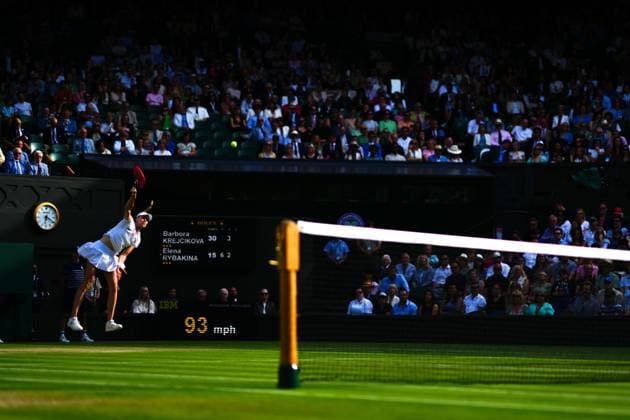 Elena Rybakina during her semi final match Wimbledon Tennis Championships, Day 11, The All England Lawn Tennis and Croquet Club, London, UK - 11 Jul 2024  Copyright: xJavierxGarcia Shutterstockx 14580280gd