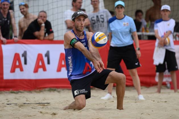Beach Pro Tour Elite 16 Vienna, 11 07 2024, Vienna Clemens Wickler GER Beach Pro Tour Elite 16 Vienna, Vienna on 11 07 2024 Copyright: xBEAUTIFULxSPORTS PeterxWeberx