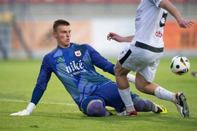 Tomas Fruhwald save during UEFA Europa league preliminary round match, MFK Ruzomberok - FC Tobol Kostanaj, 11. july 2024 Copyright: xMICHALxFAJT,ZOSPORTU.SKx DSC_7480