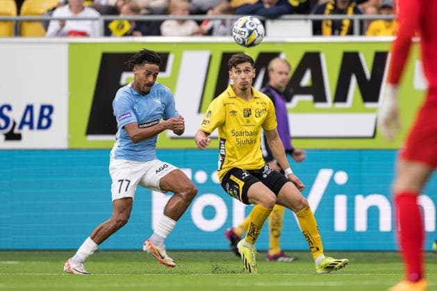 240711 Joao Correia of Pafos and Camil Jebara of Elfsborg during the UEFA Europa League qualification match between Elfsborg and Pafos on July 11, 2024 in Boras Photo Jörgen Jarnberger BILDBYRAN COP 112 JJ0379 fotboll football soccer fotball uefa europa league kval qualifying round qualification elfsborg pafos bbeng  Copyright: JÖRGENxJARNBERGER BB240711JJ058