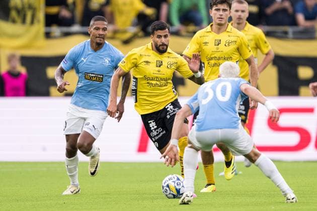 240711 Rami Kaib of Elfsborg during the UEFA Europa League qualification match between Elfsborg and Pafos on July 11, 2024 in Boras Photo Jörgen Jarnberger BILDBYRAN COP 112 JJ0379 fotboll football soccer fotball uefa europa league kval qualifying round qualification elfsborg pafos bbeng  Copyright: JÖRGENxJARNBERGER BB240711JJ061