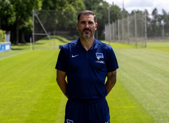 Coach Cristian Fiel Hertha BSC 2 Bundesliga, portrait date 2024 2025, 11 07 2024, Copyright: xMatthiasxKochx