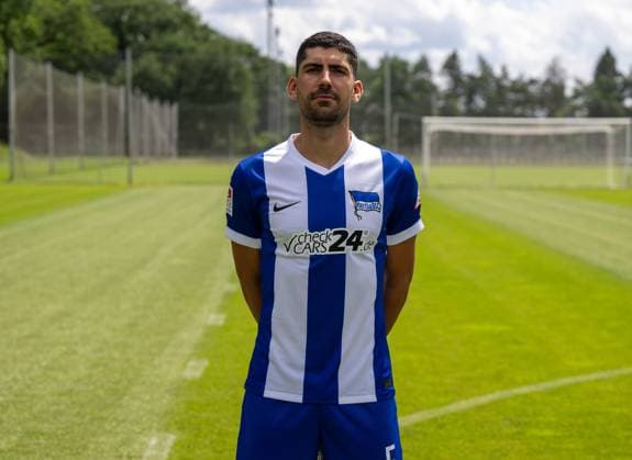 Andreas Bouchalakis Hertha BSC 2 Bundesliga, portrait date 2024 2025, 11 07 2024, Copyright: xMatthiasxKochx