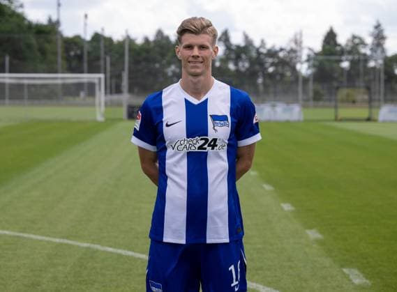Luca Schuler Hertha BSC 2 Bundesliga, portrait date 2024 2025, 11 07 2024, Copyright: xMatthiasxKochx