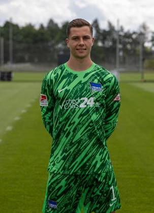 Goalkeeper Tjark Ernst Hertha BSC 2 Bundesliga, portrait date 2024 2025, 11 07 2024, Copyright: xMatthiasxKochx