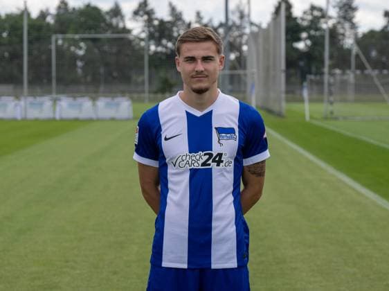 Marten Winkler Hertha BSC 2 Bundesliga, portrait date 2024 2025, 11 07 2024, Copyright: xMatthiasxKochx