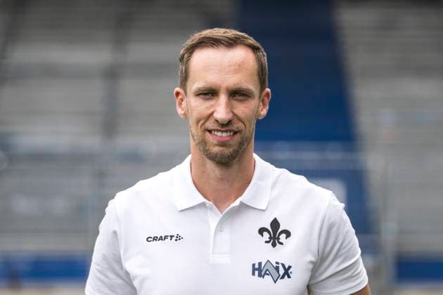 11 07 2024, xfux, Football 2 Bundesliga, SV Darmstadt 98 photo session season 2024 25 portrait session 2024 2025, emspor, v l athletics trainer Christopher Busse SV Darmstadt 1898 e V 2 BL, portrait session 2024 2025 Darmstadt