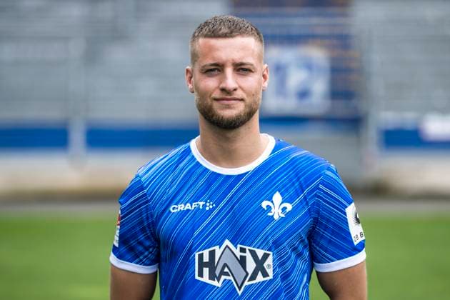 11 07 2024, xfux, Football 2 Bundesliga, SV Darmstadt 98 photo session season 2024 25 portrait session 2024 2025, emspor, v l Fabian Nürnberger Nuernberger SV Darmstadt 1898 e V 2 BL, portrait session 2024 2025 Darmstadt