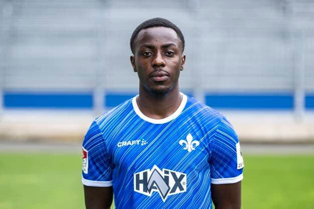 11 07 2024, xfux, Football 2 Bundesliga, SV Darmstadt 98 photo appointment season 2024 25 portrait appointment 2024 2025, emspor, v l Merveille Papela SV Darmstadt 1898 e V 2 BL, portrait appointment 2024 2025 Darmstadt
