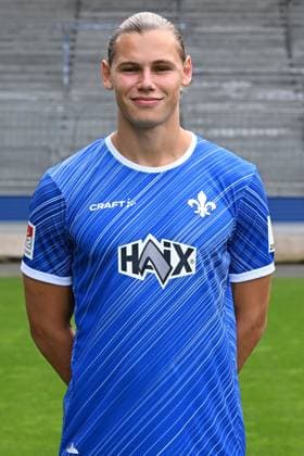 11 07 2024, xscotx, Fußball 2 Bundesliga, 2 BL SV Darmstadt 98 Fototermin Saison 2024 25 Porträttermin 2024 2025 emspor, v l Fynn Lakenmacher SV Darmstadt 98 DFL DFB REGULATIONS PROHIBIT ANY USE OF PHOTOGRAPHS as IMAGE SEQUENCES and or QUASI VIDEO Darmstadt