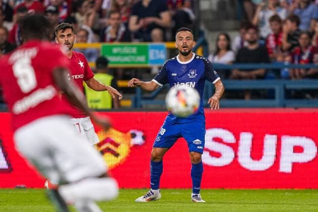 11.07.2024 KRAKOW UL. REYMONTA ( POLAND ) PILKA NOZNA ( FOOTBALL ) LIGA EUROPY UEFA ( UEFA EUROPA LEAGUE ) - 1. RUNDA ELIMINACJI ( FIRST QUALIFYING ROUND ) MECZ WISLA KRAKOW - KF LLAPI PODUJEVO ( GAME ) NZ ILIR BLAKCORI FOTO BORYS GOGULSKI CYFRASPORT NEWSPIX.PL --- Newspix.pl  20240711_CSBG_0021