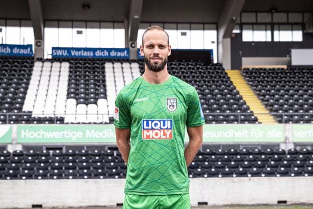 Christian Ortag SSV Ulm 1846 Soccer 2 Bundesliga, portrait date 2024 2025 Christian Ortag 39, SSV Ulm 1846 Soccer Ulm Donaustadion Baden Württemberg Germany