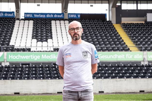 Bastian Noth Team Manager SSV Ulm 1846 Soccer 2 Bundesliga, Porträttermin 2024 2025 Bastian Noth Team Manager, SSV Ulm 1846 Soccer Ulm Donaustadion Baden Württemberg Germany