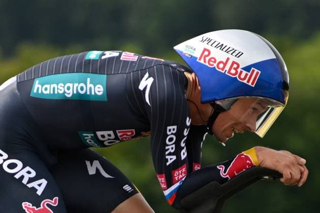 05 07 2024 Gevrey Chambertin, France Cycling Tour De France 7 stage Individual time trial from Nuits Saint Georges to Gevrey Chambertin PRIMOZ ROGLIC RED BULL BORA HANSGROHE Photo Hans Martin Issler Tour De France 2024 stage 7