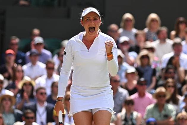 Wimbledon Semi-Final - Paolini v Vekic Donna Vekic (CRO) during her semi final match at the 2024 Wimbledon Championships at the AELTC in London, UK, on July 11, 2024. Photo by Corinne Dubreuil ABACAPRESS.COM London United Kingdom  Copyright: xDubreuilxCorinne ABACAx