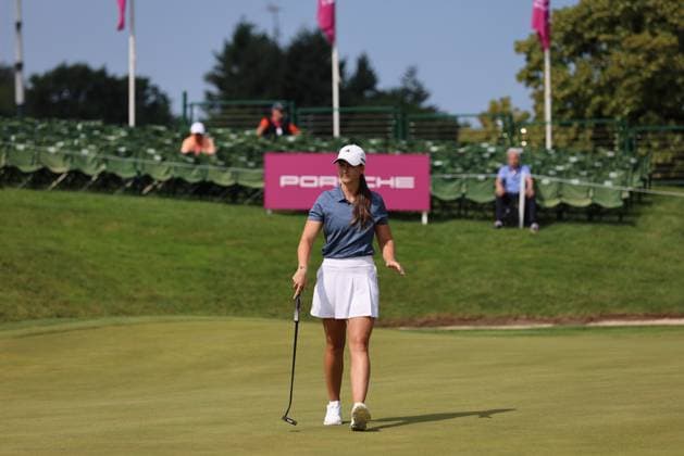EVIAN-LES-BAINS, FRANCE - 11.07.2024: Linn Grant (SWE) of The Amundi Evian Championship at the Evian Resort Golf Club on July 11, 2023 in Evian-les-Bains, France.